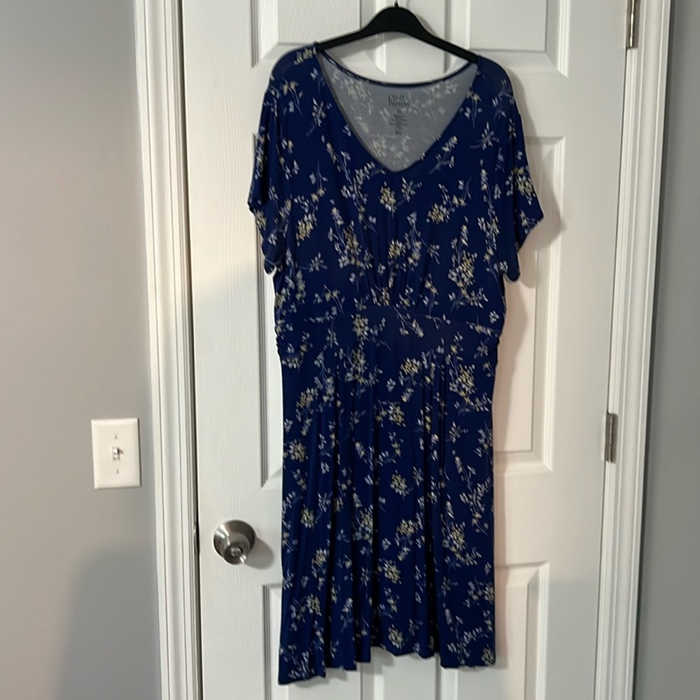 Blue floral dress